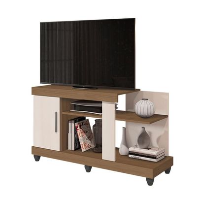 Rack Com Porta Setúbal Carvalho Off White