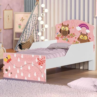 Mini Cama Corujinhas E Borboletas Com Colchão