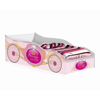 Cama Carro De Solteiro Verona Raio Rosa