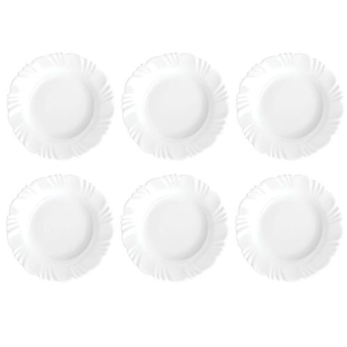 Kit-6-Pratos-Fundos-Nadir-Duralex-Petala-Branco-23cm-5079105c