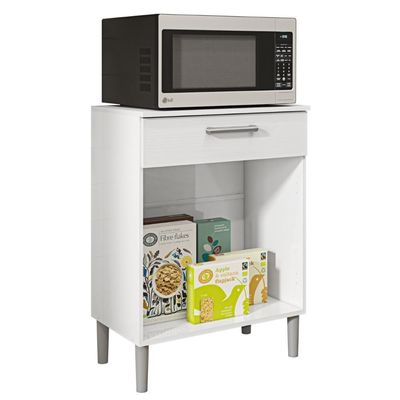 Balcão De Cozinha Para Microondas Valência Branco