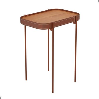 Mesa Lateral Com Pés De Metal Lagos Nature Cobre