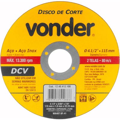 Conjunto Esmerilhadeira 4.1/2 e Furadeira 1/2 Vonder com Maleta