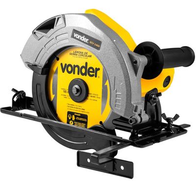 Serra Circular 71/4" Elétrica Vonder 127V 1.400W Corte de Madeira Esquadria