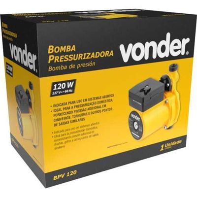 Bomba pressurizadora de 120 W 127 V~ BPV 120 VONDER