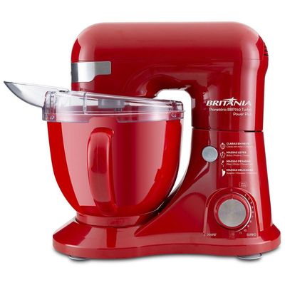 Batedeira Planetária Britânia BBP760VMW Turbo Vermelha 110V