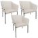 Kit 3 Cadeiras Para Sala de Jantar Estar Living Olívia L02 Linho Cru - Lyam Decor