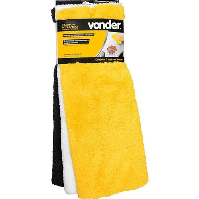 Toalha 60x40cm 500gsm Extra Macia 3pc Vonder