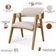 Kit 04 Cadeiras Para Sala de Jantar e Estar Living Estofada Suran L02 Linho Cru - Lyam