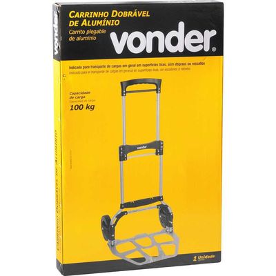 Carrinho Para Carga Dobravel 100kg Vonder