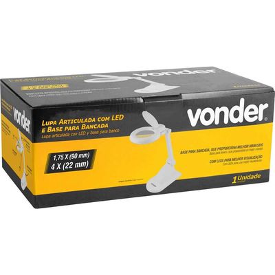Lupa Artic.1,75x Led C/base P/bancada Vonder