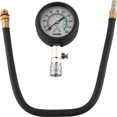 Medidor Comp.p/motor 0-300psi C/adapt Vonder
