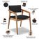 Kit 06 Cadeiras Para Sala de Jantar Estar Living Giorgia B04 Suede Preto - Lyam Decor