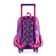 Mochila Escolar Infantil Feminina com Rodinhas LOL Premium Roxa U / Roxo