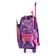Mochila Escolar Infantil Feminina com Rodinhas LOL Premium Roxa U / Roxo