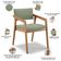 Kit 04 Cadeiras Para Sala de Jantar Estar Living Giorgia B04 Bouclê Oliva - Lyam Decor