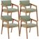 Kit 04 Cadeiras Para Sala de Jantar Estar Living Giorgia B04 Bouclê Oliva - Lyam Decor