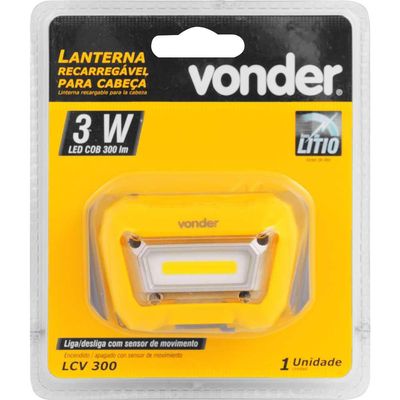 Lanterna P/cabeca Recar Ledcob Lcv300 Vonder