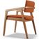 Cadeira Para Sala de Jantar Estar Living Giorgia B04 Tecido Terracota - Lyam Decor