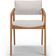 Cadeira Para Sala de Jantar Estar Living Giorgia B04 Bouclê Cru - Lyam Decor