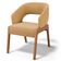 Kit 04 Cadeiras de Jantar e Estar Living Estofada Lince L02 Bouclê Mostarda - Lyam Decor