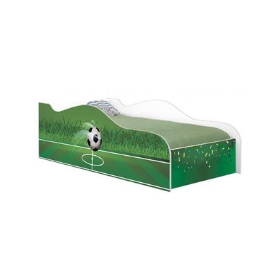 Cama Carro Fun Adesivada Futebol Solteiro