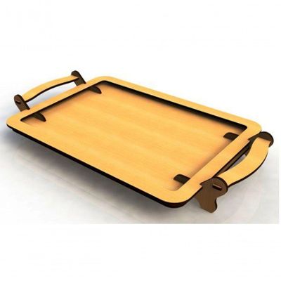 Bandeja Com Suporte Lateral Em Mdf