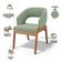 Kit 06 Cadeiras de Jantar e Estar Living Estofada Lince L02 Bouclê Oliva - Lyam Decor