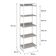 Estante Kuadra 60x40x187cm C/05 Prateleiras Snow / Est.branca Snow / Est.branca
