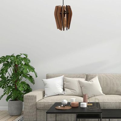 Luminária Teto Tipo Pendente Roma Mdf - Completa Mdf Cru