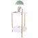 Mesa De Apoio Lateral Morada Branco/bronze