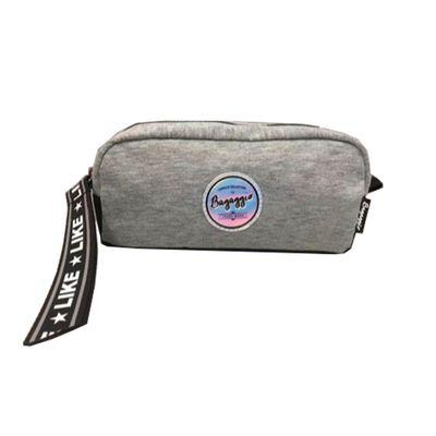 Estojo Escolar Feminino Moletom Like Cinza U / Cinza