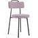 Kit 02 Cadeiras Decorativas Estofada Para Sala De Jantar Barcelona L02 Suede Rosê - Lyam Decor