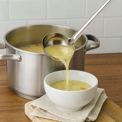 Concha de Feijão Grande 46cm Inox Restaurante Profissional Weck Buffet Servir Sopa Molhos