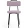 Kit 02 Cadeiras Decorativas Estofada Para Sala De Jantar Barcelona L02 Suede Rosê - Lyam Decor