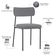 Kit 08 Cadeiras Estofadas Para Sala De Jantar Melina L02 Suede Cinza - Lyam Decor