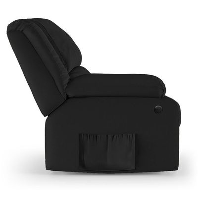 Poltrona Do Papai Reclinável Pietra Power Elétrica Fh9 Pu Preto - Mpozenato