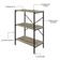 Estante C/03 Prateleiras 84x60x33cm Tub Tueh863 Carvalho - Est.preta Carvalho / Est.preta