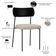 Kit 04 Cadeiras Para Sala De Jantar Melina L02 Couríssimo Preto Linho Cru - Lyam Decor