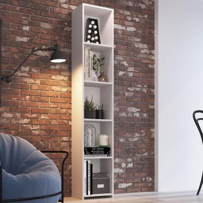 Módulo Organizador Multiuso Funcionale Estante Branca 33X26X182cm MDP Art In Móveis