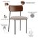Kit 04 Cadeiras Para Sala De Jantar Melina L02 Couríssimo Marrom Linho Bege - Lyam Decor