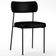 Kit 02 Cadeiras Decorativas Estofadas Para Sala de Jantar Melina F01 Couríssimo Preto - Lyam Decor