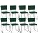 Kit 08 Cadeiras Decorativas Para Sala De Jantar Allana L02 Suede Verde Musgo - Lyam Decor
