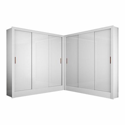 Closet Casal Duplo Dubai 6 Portas 6 Gavetas Branco