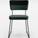Kit 06 Cadeiras Decorativas Estofada Allana L02 Faixa Corano Preto Linho Verde Musgo - Lyam Decor