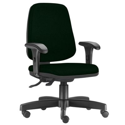 Kit 02 Cadeiras Giratórias Job L02 Diretor Executiva Crepe Verde Musgo - Lyam Decor