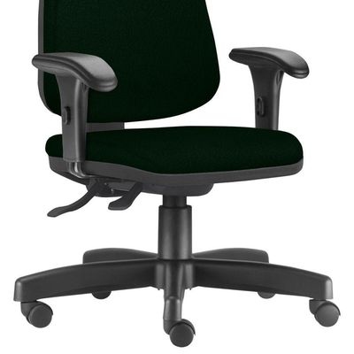 Kit 02 Cadeiras Giratórias Job L02 Diretor Executiva Crepe Verde Musgo - Lyam Decor