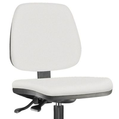 Kit 02 Cadeiras Caixa Alta Giratória Job L02 Couro Sintético Branco - Lyam Decor