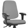 Cadeira Giratória Job L02 Diretor Executiva Couro Sintético Cinza - Lyam Decor