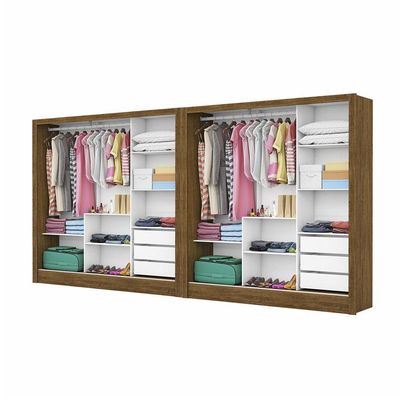 Closet Casal Duplo Dubai 6 Portas Plus 6 Gavetas Cinamomo